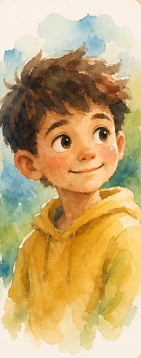 Watercolour art style example
